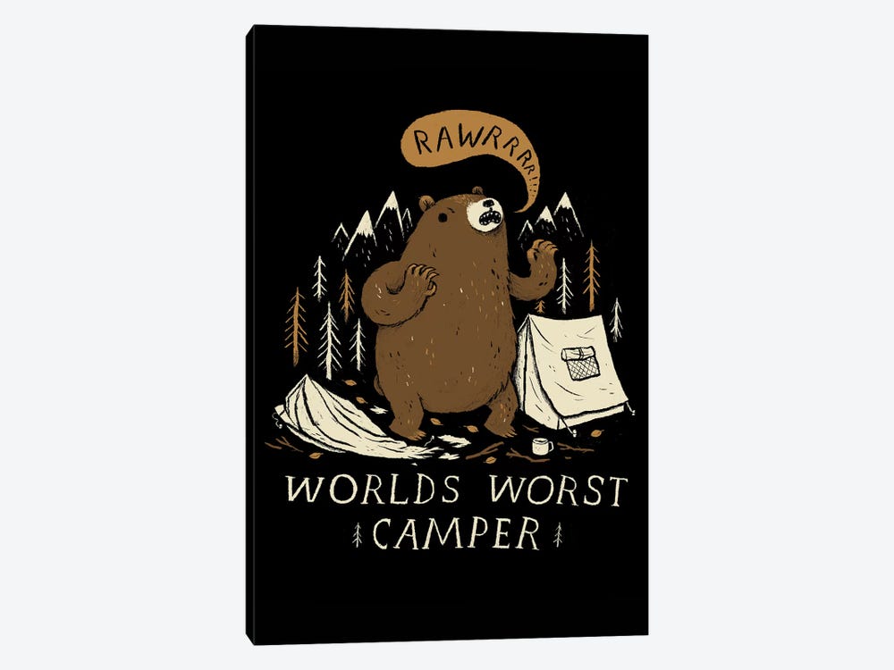 World's Worst Camper by Louis Roskosch 1-piece Canvas Print