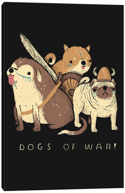 Dogs Of War Canvas Art Print - Louis Roskosch