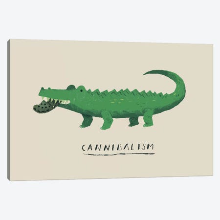 Cannibal Croc Canvas Print #LRO8} by Louis Roskosch Canvas Wall Art