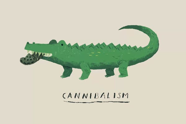 Alligators & Crocodiles: Cannibal Croc by Louis Roskosch