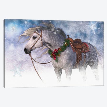 Snowy Christmas I Canvas Print #LRP110} by Laurie Prindle Canvas Print