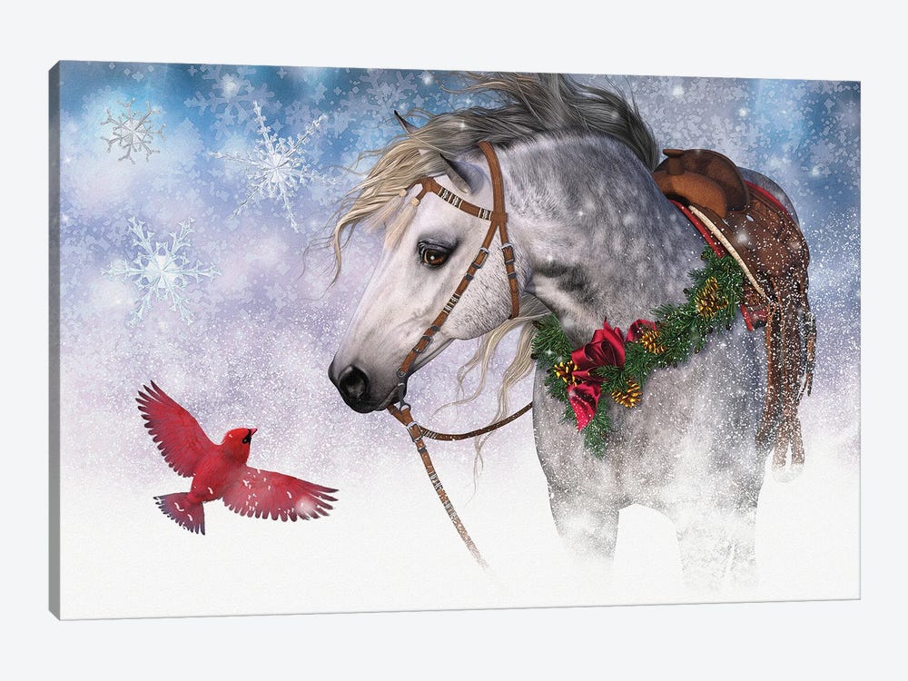 Snowy Christmas II by Laurie Prindle 1-piece Canvas Artwork