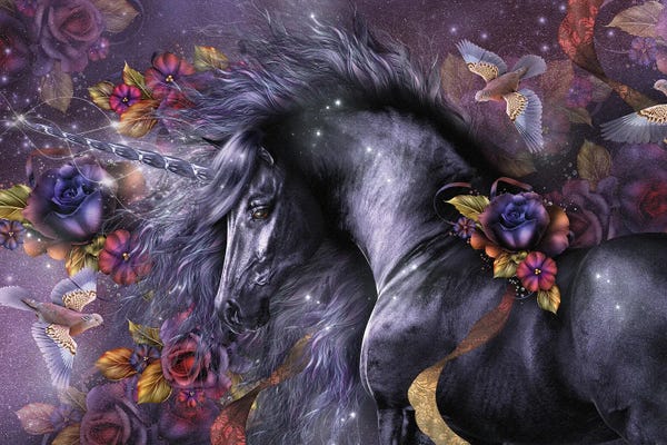 Unicorns: Blue Rose by Laurie Prindle