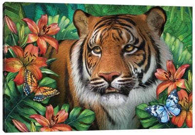 Tiger Lily Canvas Art Print - Laurie Prindle