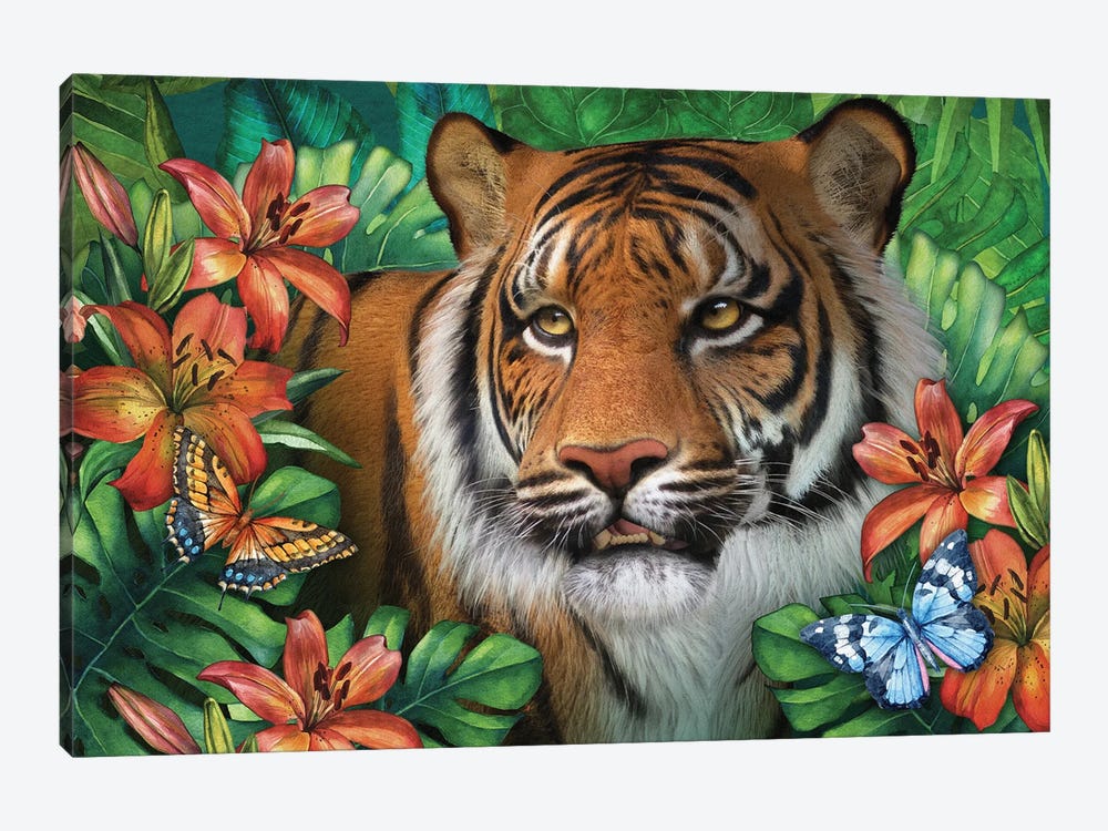 Tiger Lily by Laurie Prindle 1-piece Canvas Art Print