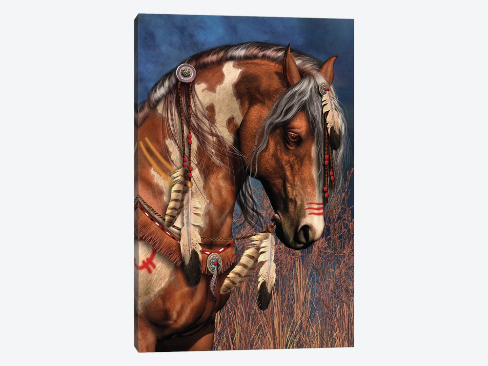 War Pony by Laurie Prindle 1-piece Canvas Print