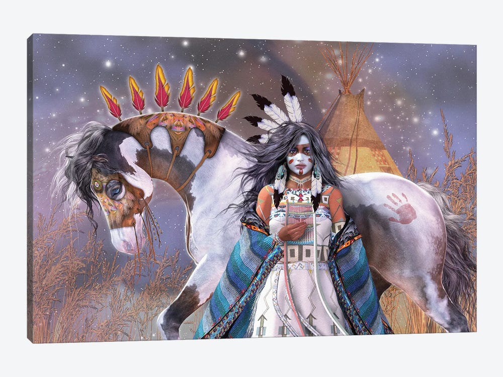 Wicasa by Laurie Prindle 1-piece Canvas Print