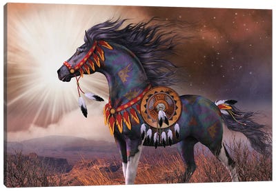 Wind Walker Canvas Art Print - Indigenous & Native American Culture