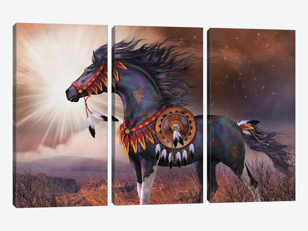 Wind Walker by Laurie Prindle 3-piece Canvas Wall Art