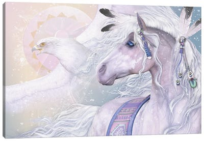 Winter Solstice Canvas Art Print - Animal Illustrations