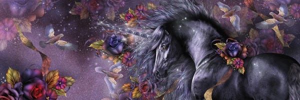 Doves & Pigeons: Blue Rose II by Laurie Prindle