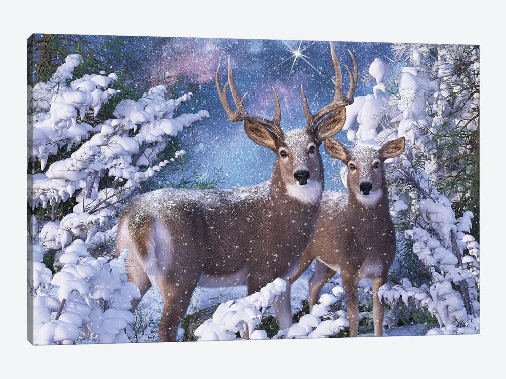 Christmas Eve by Laurie Prindle 1-piece Canvas Art Print