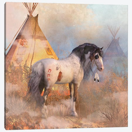 Dawn Warrior Canvas Print #LRP170} by Laurie Prindle Canvas Print