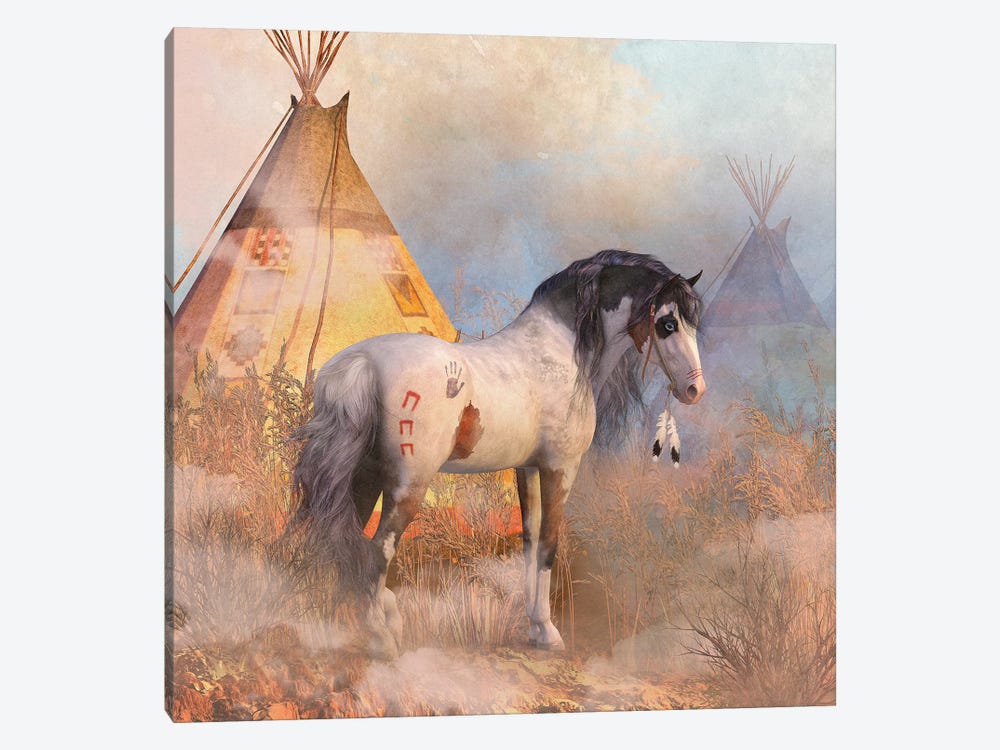 Dawn Warrior by Laurie Prindle 1-piece Canvas Print