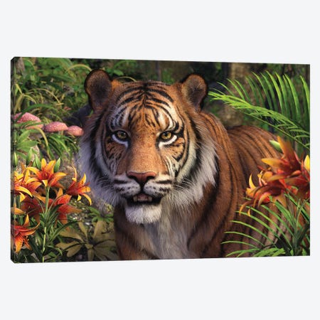 Jungle Stroll Canvas Print #LRP177} by Laurie Prindle Canvas Artwork