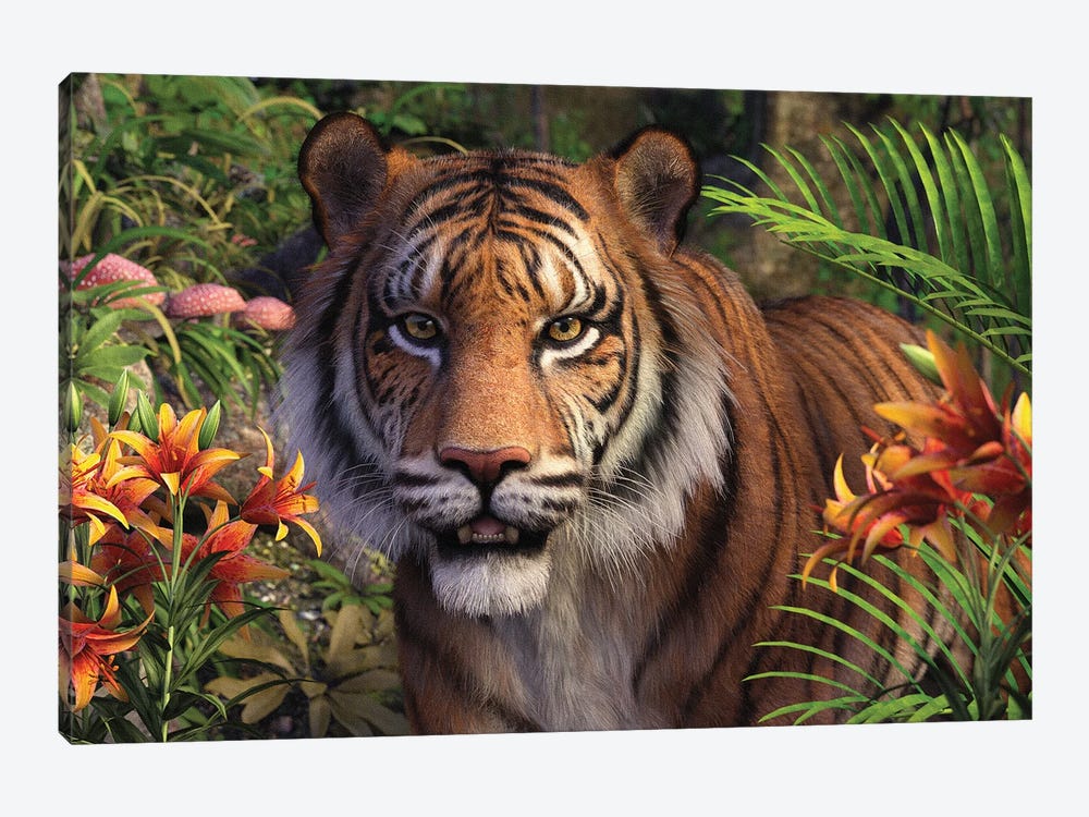 Jungle Stroll by Laurie Prindle 1-piece Canvas Art