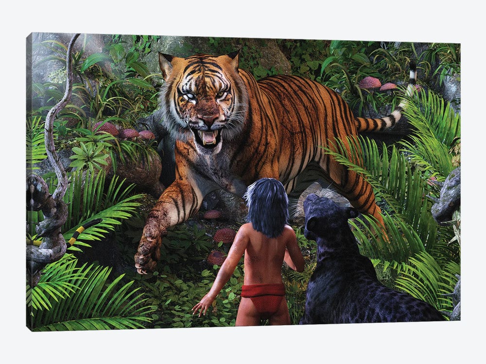 Shere Khan by Laurie Prindle 1-piece Canvas Wall Art
