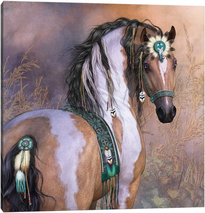Daughter Of The WInd Canvas Art Print - Indigenous & Native American Culture