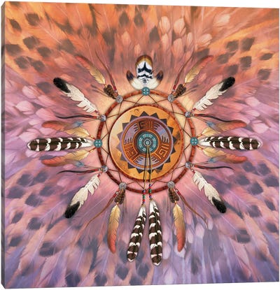 Dream Catcher Canvas Art Print - Native American Décor