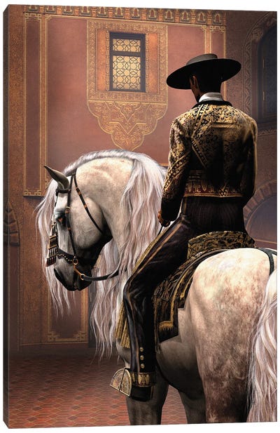 El Caballero Canvas Art Print - Cowboy & Cowgirl Art