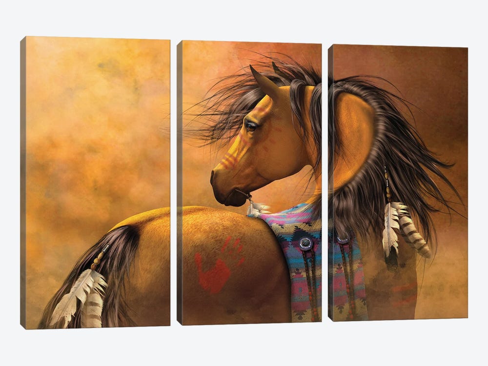 Kiowa Gold by Laurie Prindle 3-piece Canvas Print