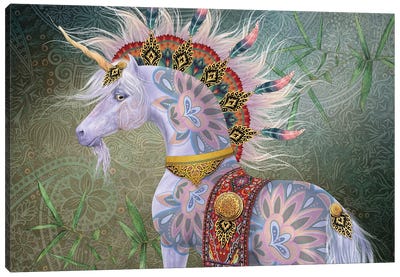 Koruna Canvas Art Print - Friendly Mythical Creatures