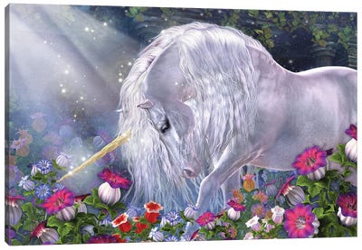 Avalon Canvas Art Print - Unicorn Art