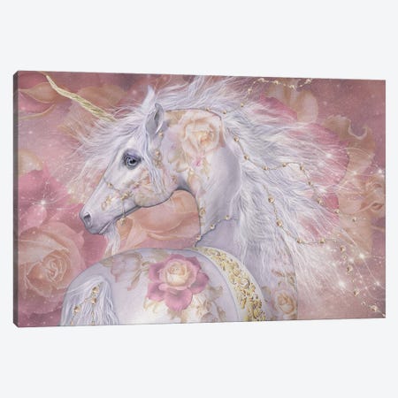 Licorne Florale Canvas Print #LRP60} by Laurie Prindle Canvas Wall Art