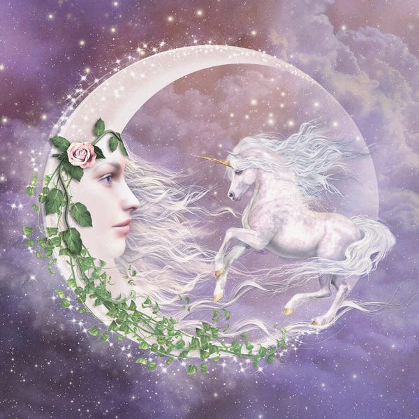 Kids Astronomy & Space Art: Moonicorn by Laurie Prindle