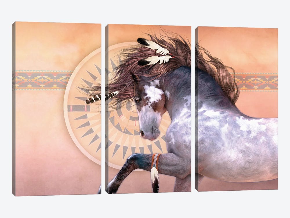 Native Spirit by Laurie Prindle 3-piece Canvas Artwork