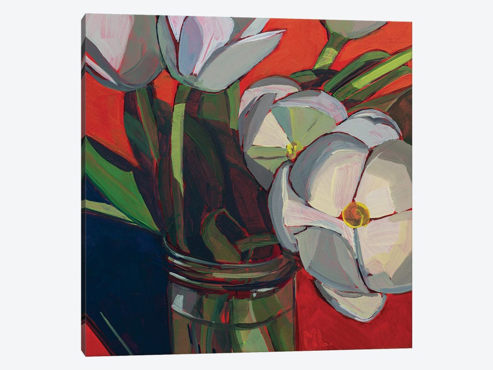 Tulips Sunbathing by Mónica Linares 1-piece Canvas Print