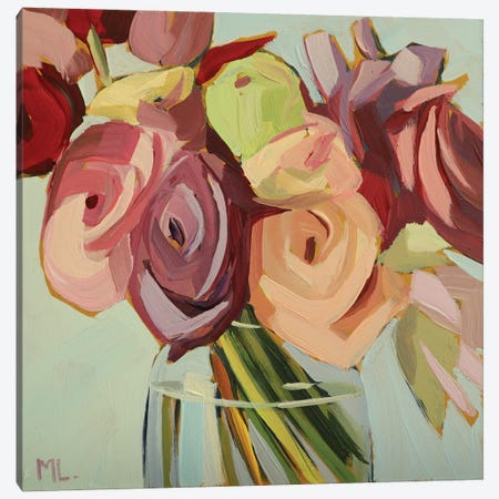 Bunch Of Ranunculus Canvas Print #LRS36} by Mónica Linares Canvas Print