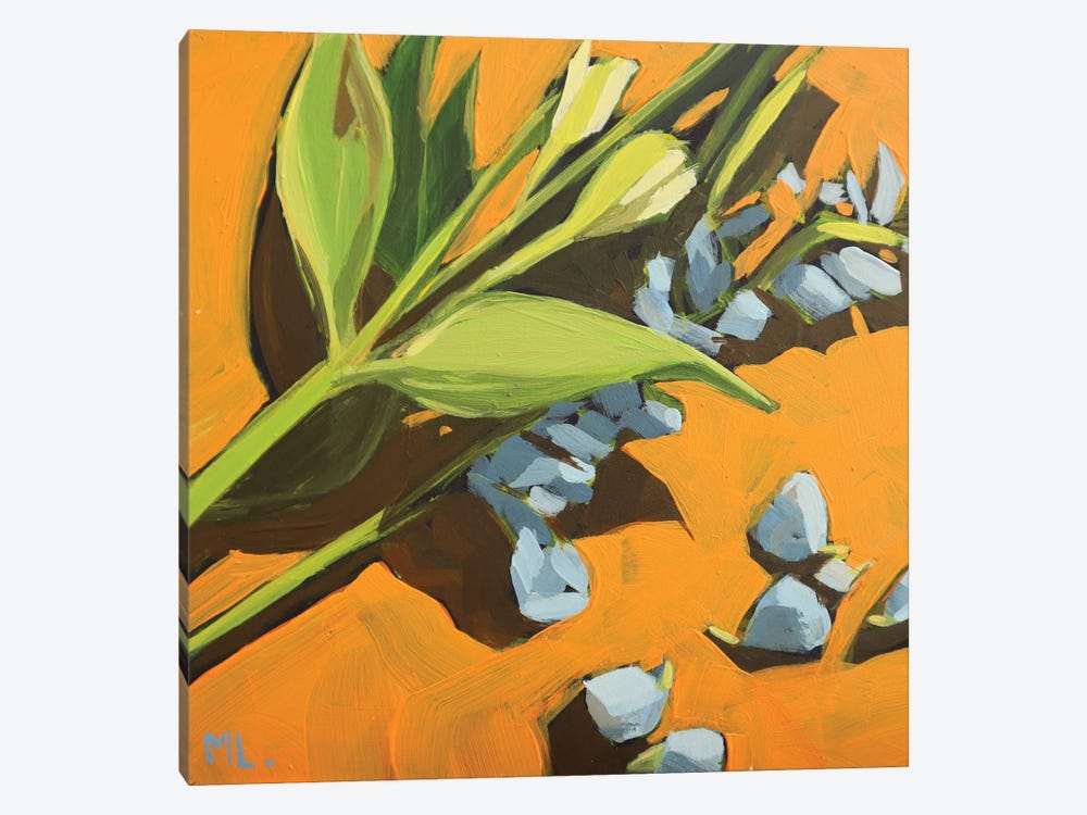 Orange Background by Mónica Linares 1-piece Canvas Print