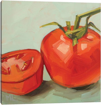 Tomato And A Half Canvas Art Print