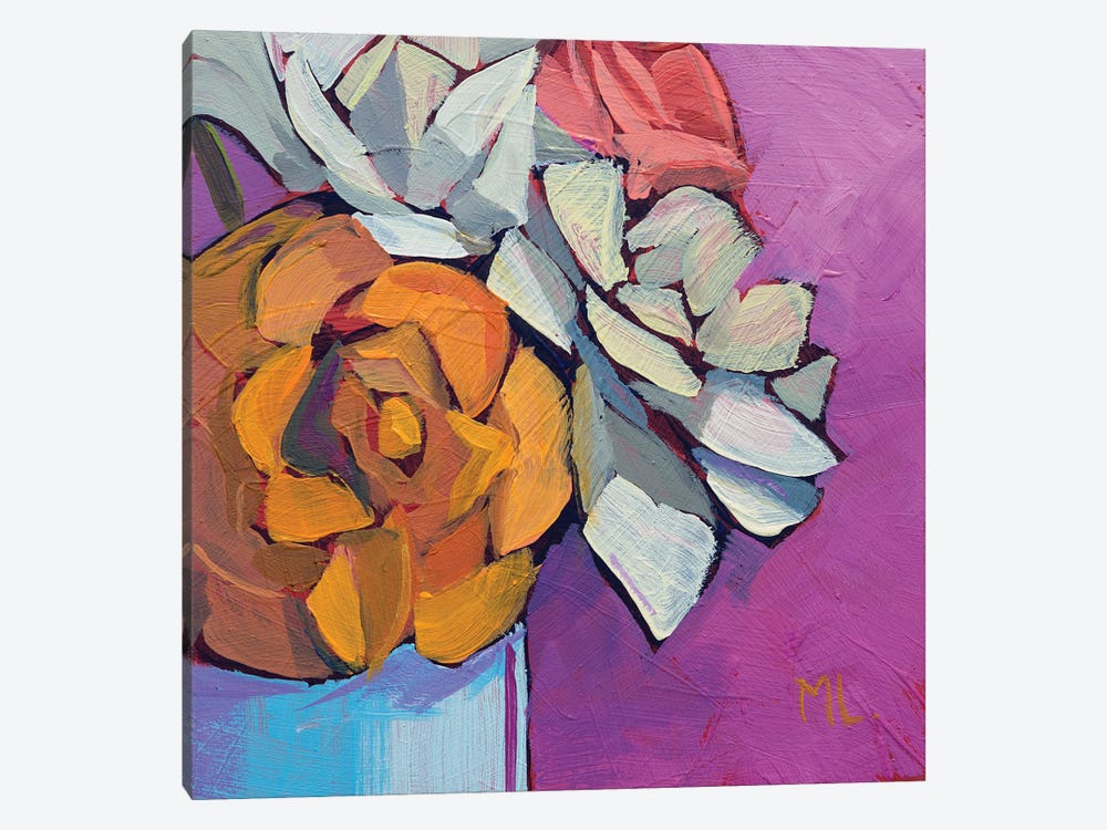 Fresh Roses by Mónica Linares 1-piece Canvas Art