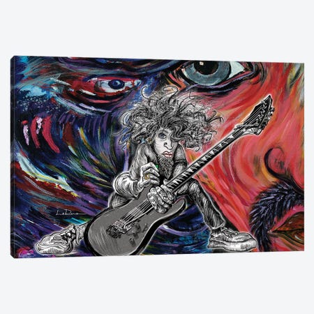 Wild Hair Guitar Canvas Print #LRU38} by Doug LaRue Canvas Wall Art