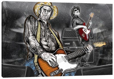 Country Rock Duo Canvas Art Print - Doug LaRue