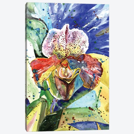 Wild Orchid Canvas Print #LRV26} by Larisa Lavrova Canvas Art Print