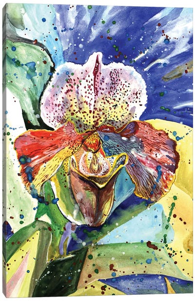 Wild Orchid Canvas Art Print - Orchid Art
