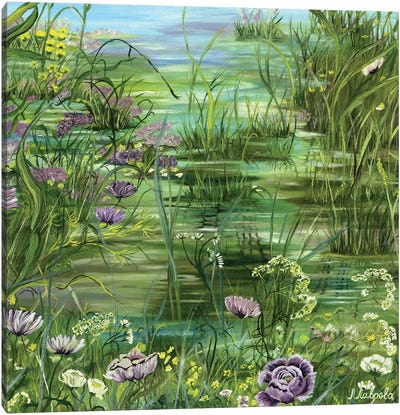 Pond Canvas Art Print - Larisa Lavrova