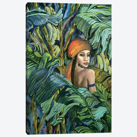 Tropical Lips Canvas Print #LRV39} by Larisa Lavrova Art Print