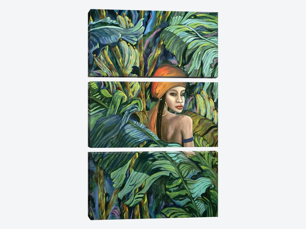Tropical Lips by Larisa Lavrova 3-piece Canvas Art Print