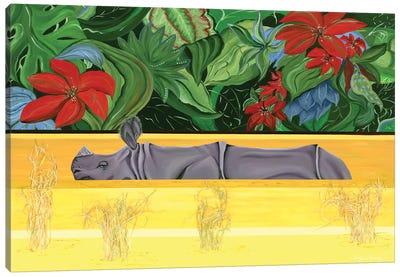 Yellow River Canvas Art Print - Larisa Lavrova