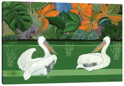 Green River Canvas Art Print - Larisa Lavrova