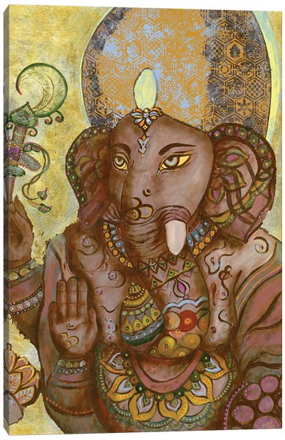 Lord Ganesh Canvas Art Print - Larisa Lavrova