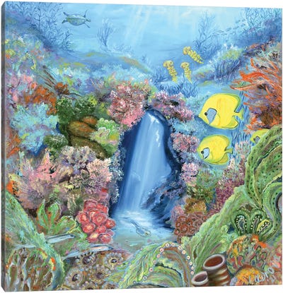 Underwater Meditation Canvas Art Print - Larisa Lavrova