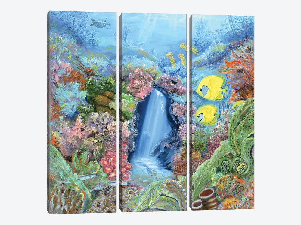 Underwater Meditation by Larisa Lavrova 3-piece Canvas Artwork