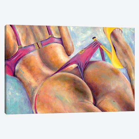 Pink Delight Canvas Print #LRV57} by Larisa Lavrova Canvas Art
