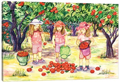 Apple Orchard Canvas Art Print - Apple Art