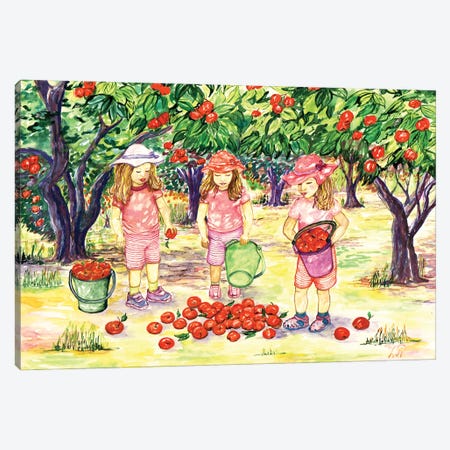 Apple Orchard Canvas Print #LRV68} by Larisa Lavrova Canvas Art